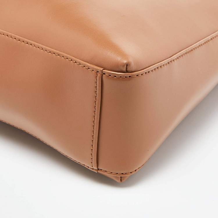 Pre Owned Aigner Beige Leather Hobo