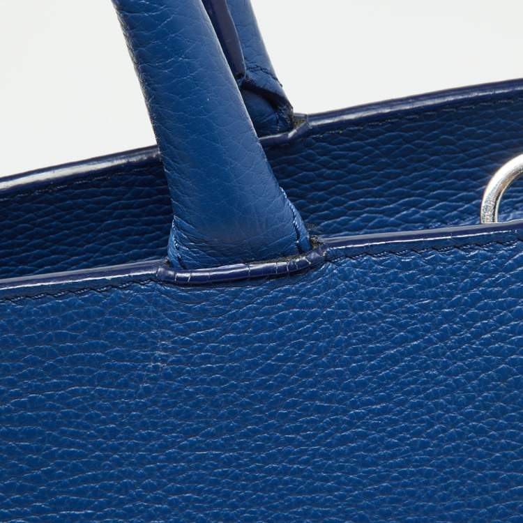 Pre Owned Aigner Blue Leather Cybill Tote
