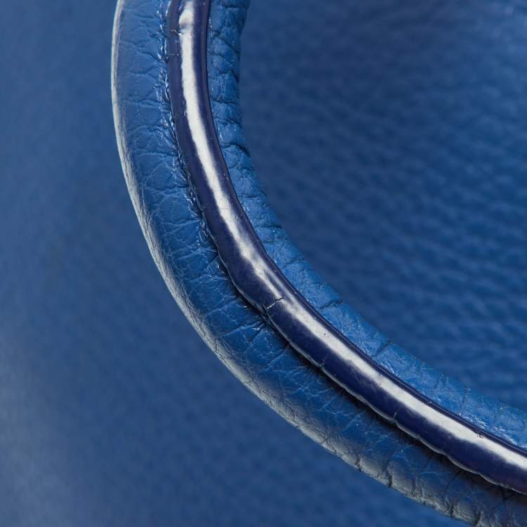 Pre Owned Aigner Blue Leather Cybill Tote