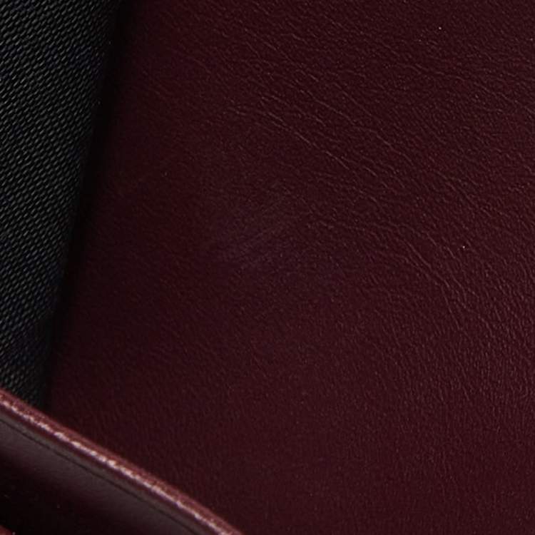 Aigner Burgundy Leather Card Holder Aigner TLC