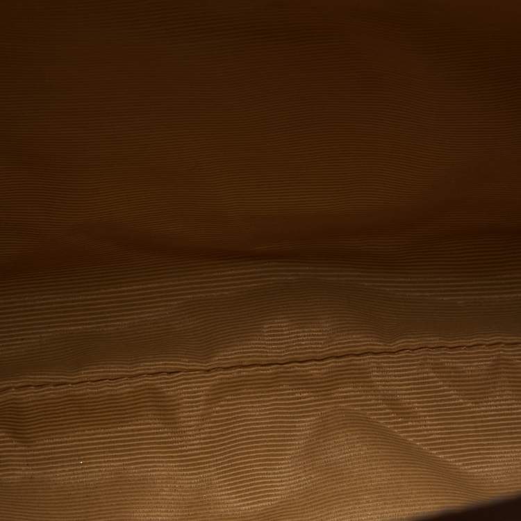 Pre Owned Aigner Brown/Beige Signature Canvas City Shoulder Bag