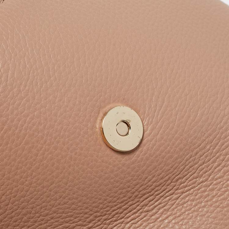 Pre Owned Aigner Beige Leather Isabela Shoulder Bag