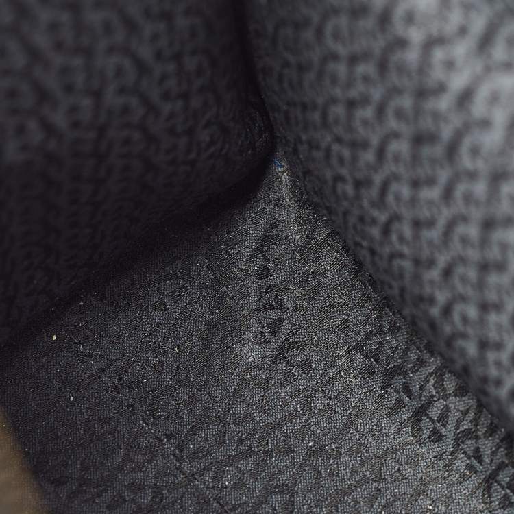 Pre Owned Aigner Black/Dark Grey Signature Coated Canvas Cybill Tote