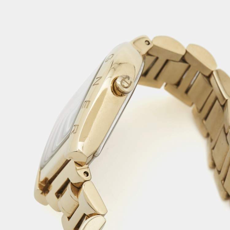 Pre Owned Aigner Ravenna A122216 Mother Of Pearl Gold Tone Stainless Steel Women's Wristwatch 30 mm