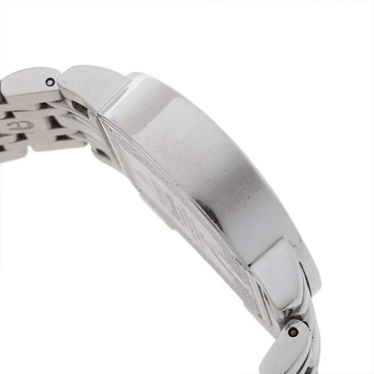 Pre Owned Aigner Silver Stainless Steel Genua Due A31600 Women's Wristwatch 31 mm