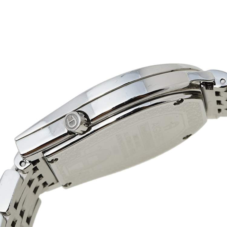 Pre Owned Aigner Silver Stainless Steel Ravenna Nuovo A25100 Women's Wristwatch 33 mm