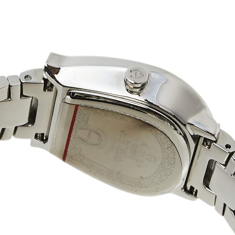 Pre Owned Aigner Mother of Pearl Stainless Steel Messina A40200 Women's Wristwatch 29 mm