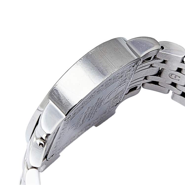 Pre Owned Aigner Mother of Pearl Stainless Steel Genua Due A31600 Women's Wristwatch 31 mm