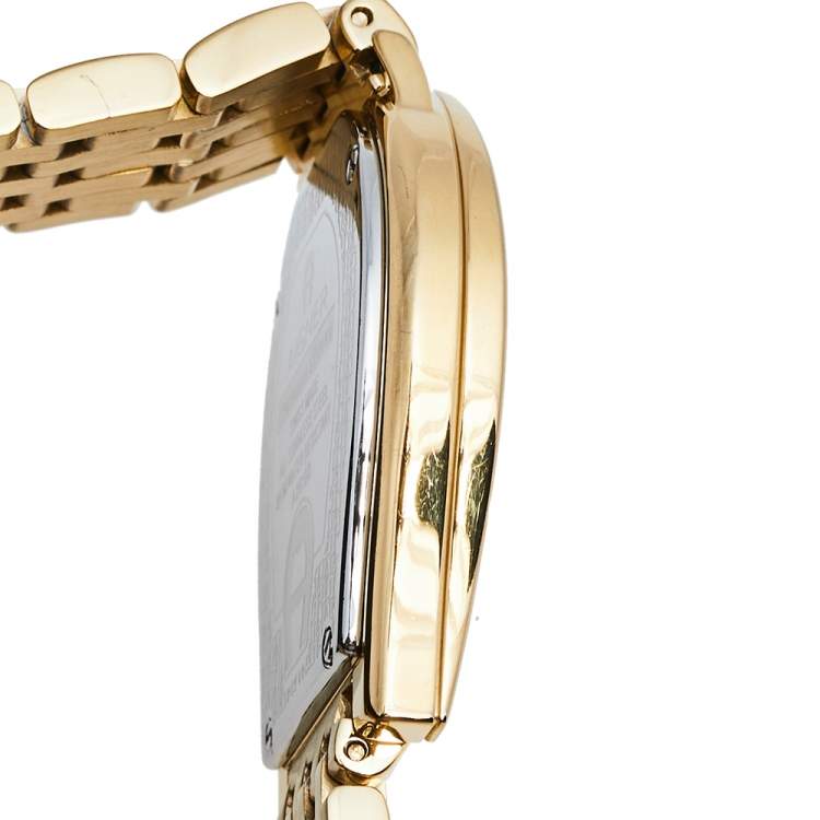 Pre Owned Aigner Mother of Pearl Gold Plated Stainless Steel Ravenna Nuovo A25100 Women's Wristwatch 33 mm