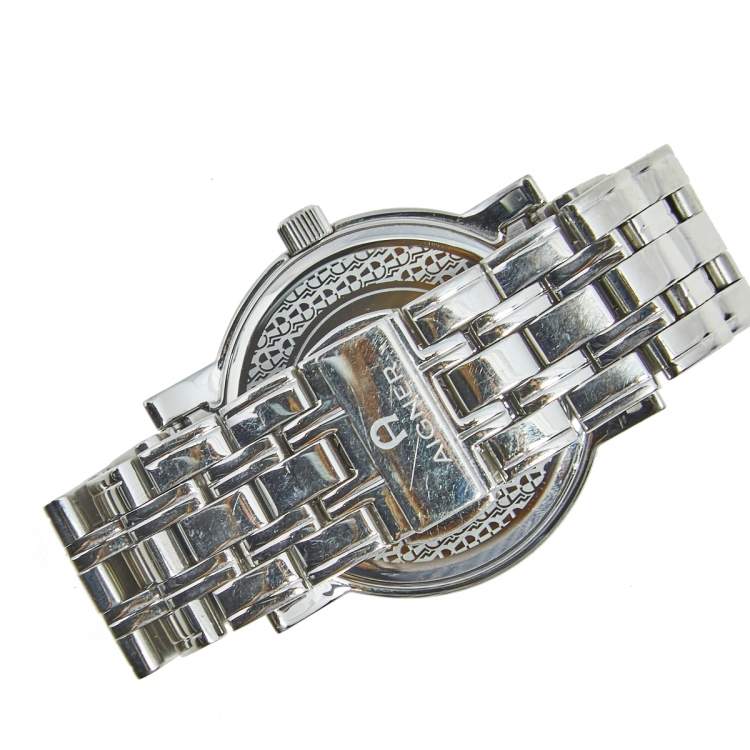 Pre Owned Aigner Silver Stainless Steel Cortina A26300 Women's Wristwatch 35 mm