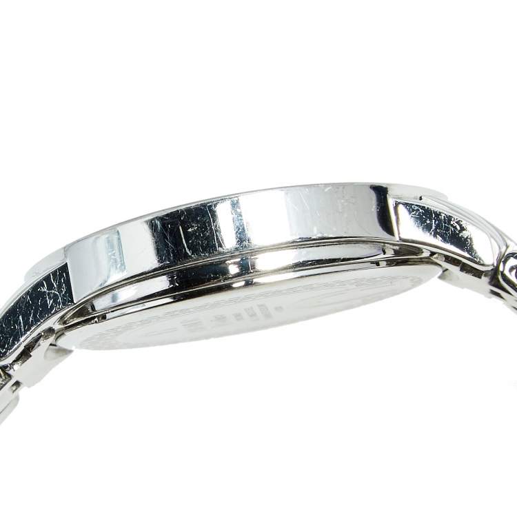 Pre Owned Aigner Silver Stainless Steel Cortina A26300 Women's Wristwatch 35 mm