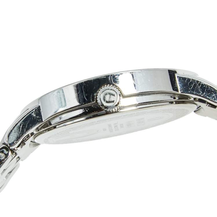 Pre Owned Aigner Silver Stainless Steel Cortina A26300 Women's Wristwatch 35 mm