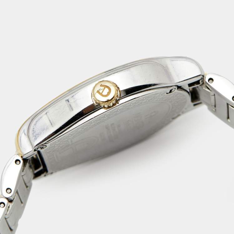 Pre Owned Aigner Mother of Pearl Two Tone Stainless Steel Vicenza A111200 Women's Wristwatch 30 mm
