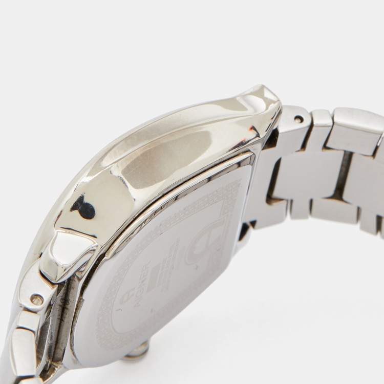 Pre Owned Aigner White Stainless Steel Messina A40200 Women's Wristwatch 29 mm