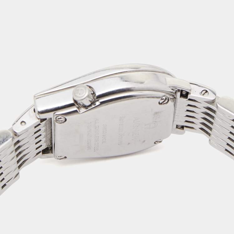 مملوكة مسبقًا Aigner Silver Stainless Steel Ravenna Nuovo A25200 Women's Wristwatch 24 mm 