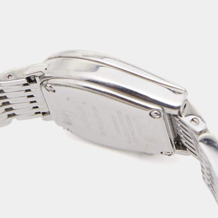 مملوكة مسبقًا Aigner Silver Stainless Steel Ravenna Nuovo A25200 Women's Wristwatch 24 mm 