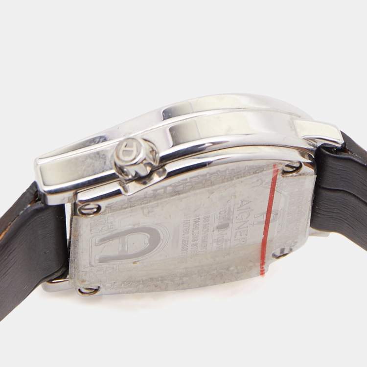 Pre Owned Aigner Silver Stainless Steel Verona Nuovo A22200 Women's Wristwatch 24 mm 
