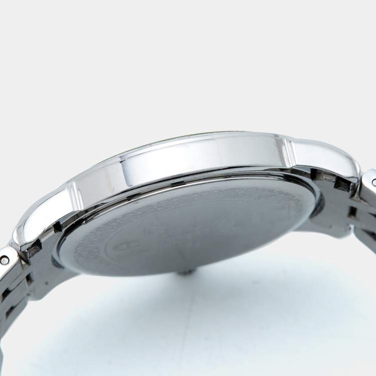 Pre Owned Aigner Silver Stainless Steel Cortina A26300 Women's Wristwatch 36 mm
