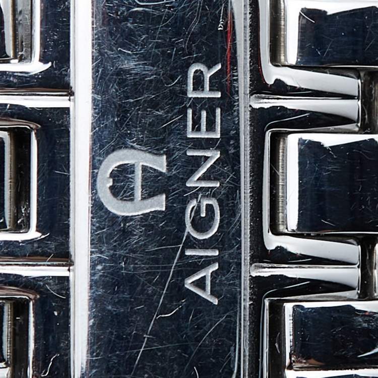 Pre Owned Aigner Silver Stainless Steel Cortina A26300 Women's Wristwatch 36 mm