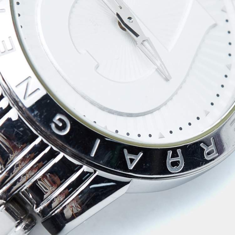 Pre Owned Aigner Silver Stainless Steel Cortina A26300 Women's Wristwatch 36 mm