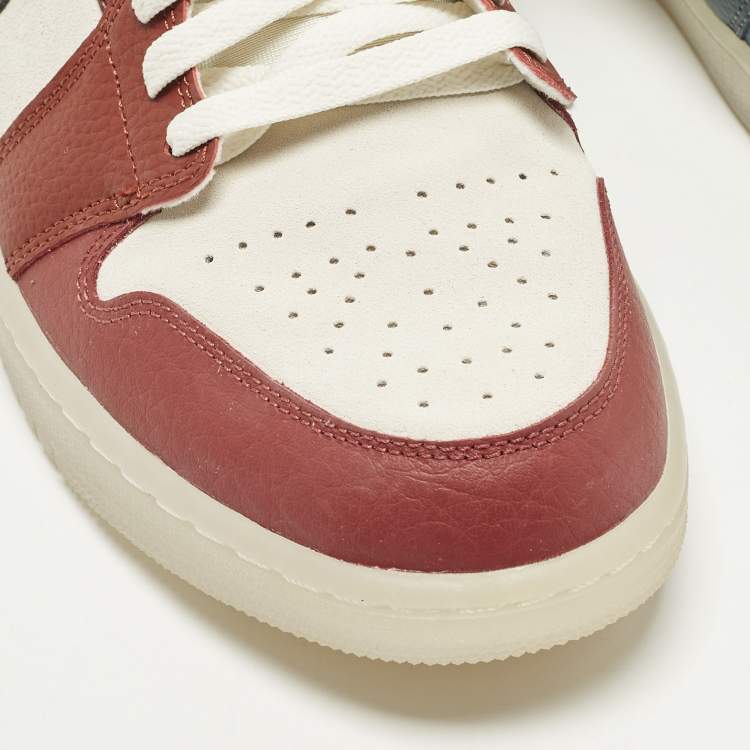 Pre Owned Air Jordans Jordan 1 Anti Gravity Machines Size 44.5 Multicolor Leather and Suede Mid Top Sneakers