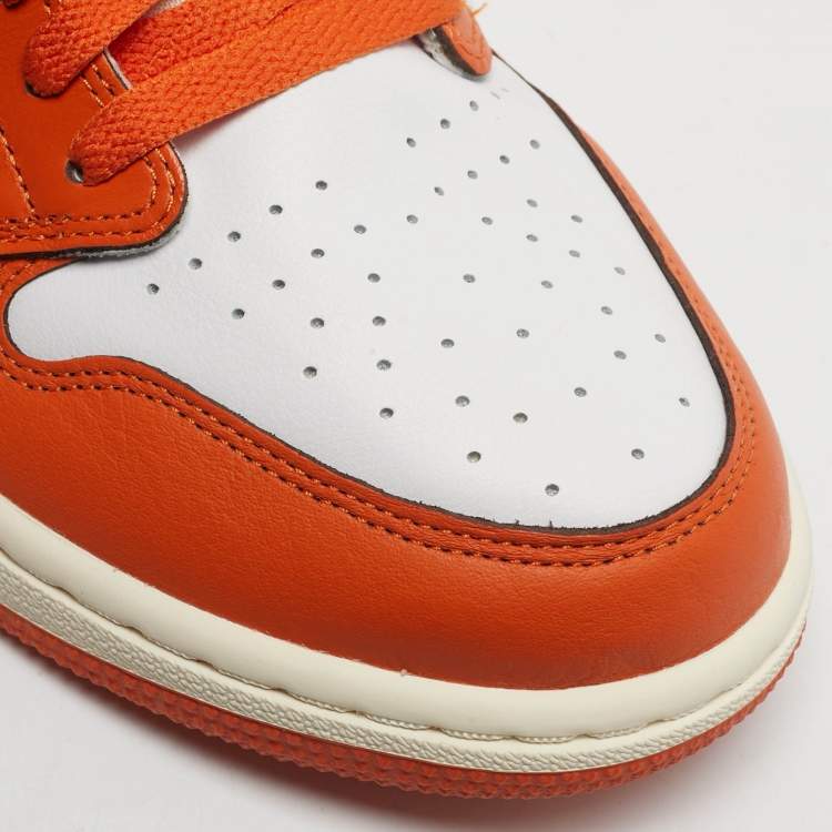 Pre Owned Air Jordans Jordan 1 Retro OG Starfish Size 44.5 Multicolor Leather High Top Sneakers