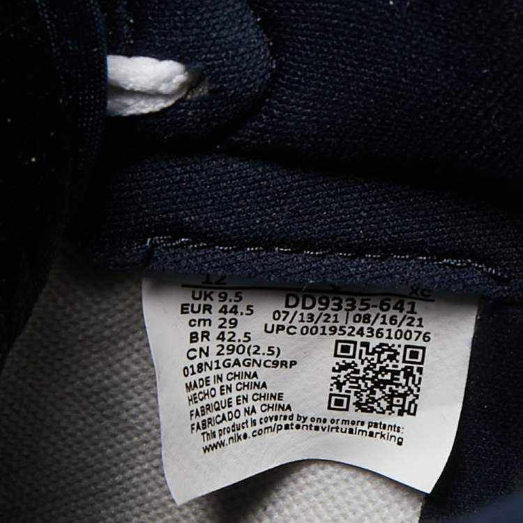 Pre Owned Air Jordans Jordan 1 Retro OG Atmosphere Size 44.5 Multicolor Patent and Leather High Top Sneakers