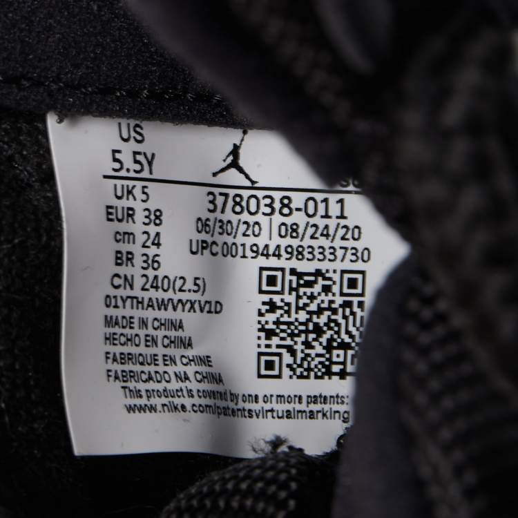 Pre Owned Air Jordans Black Mesh and Leather Jordan 11 Retro Jubilee Sneakers Size 38