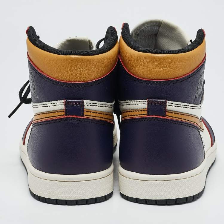 Pre Owned Jordan Multicolor Leather 1 Retro High Defiant SB  Sneakers Size 40.5 