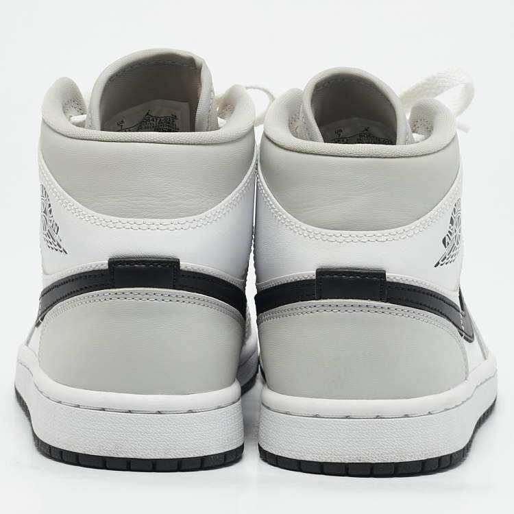 Pre Owned Air Jordans Multicolor Leather Air Jordan 1 Mid Top Sneakers Size 38