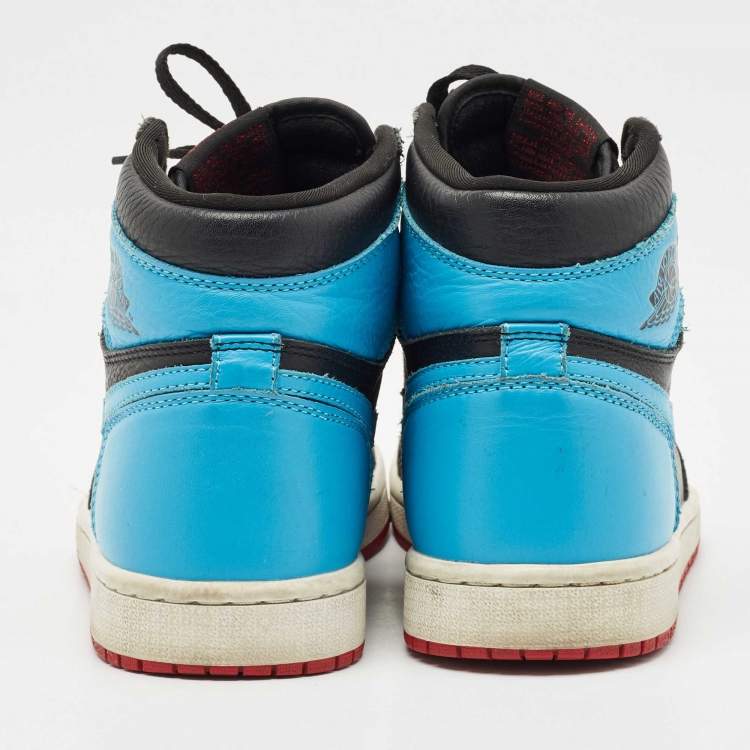 Pre Owned Air Jordans Multicolor Leather Jordan 1 Retro High NC to Chi Sneakers Size 41 
