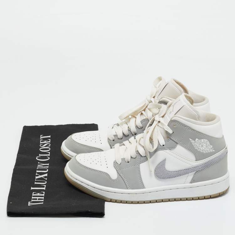 Pre Owned Air Jordans Multicolor Leather Air Jordan 1 High Top Sneakers Size 36.5