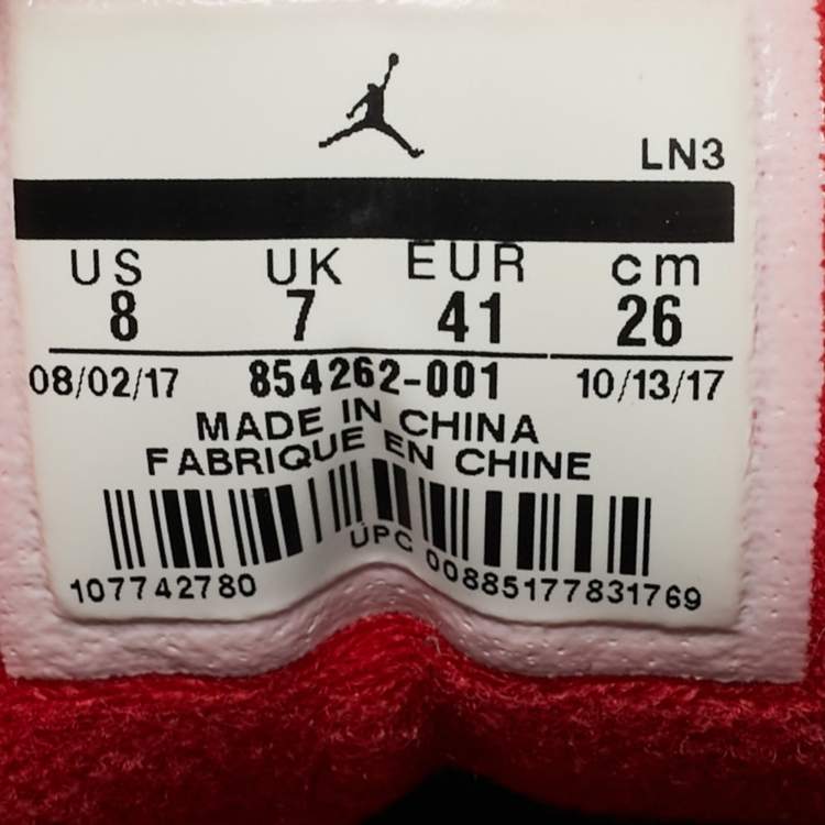Pre Owned Air Jordans Black/Grey Leather Jordan 3 Retro OG Black Cement Sneakers Size 41