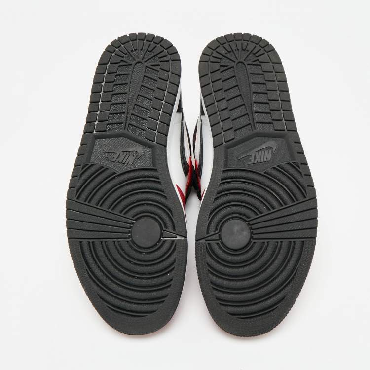 Pre Owned Air Jordans Multicolor Leather Jordan 1 Retro High Chicago Sneakers Size 40.5