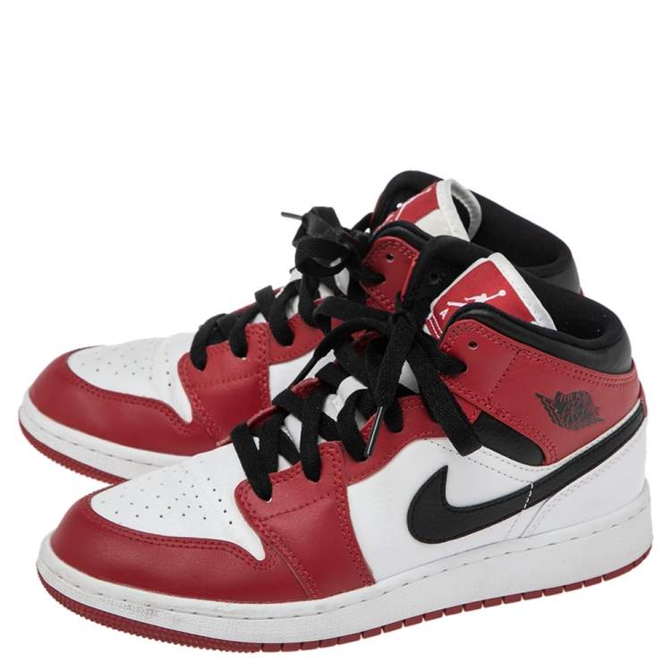 Pre Owned Air Jordan 1  Multicolor Leather Camo Sneakers Size 37.5