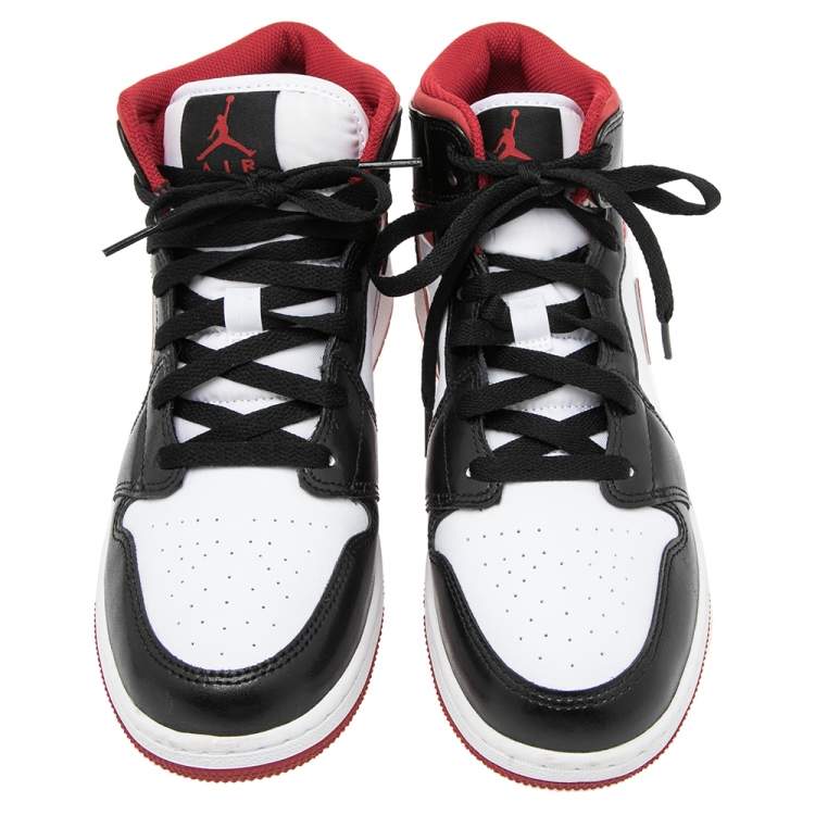Pre Owned Air Jordan 1  Multicolor Leather Camo Sneakers Size 40