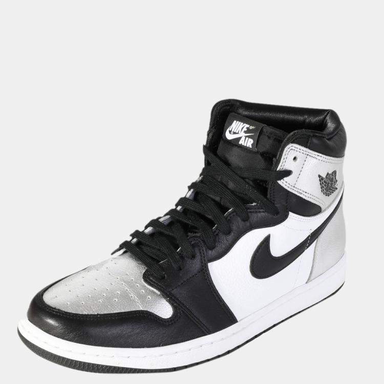 Pre Owned Air Jordan WMNS Air Jordan 1 Retro High OG 'Silver Toe' Sneaker EU 42.5