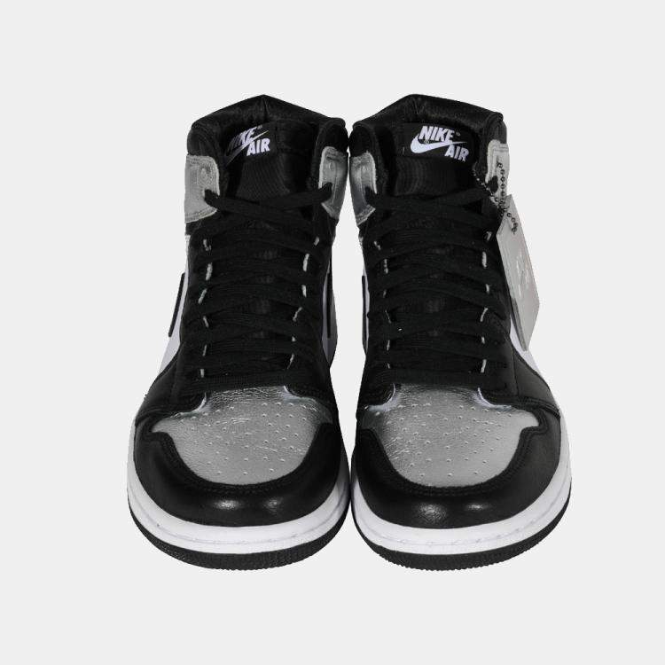 Pre Owned Air Jordan 1 Retro High OG 'Silver Toe' Sneaker US 8 EU 39