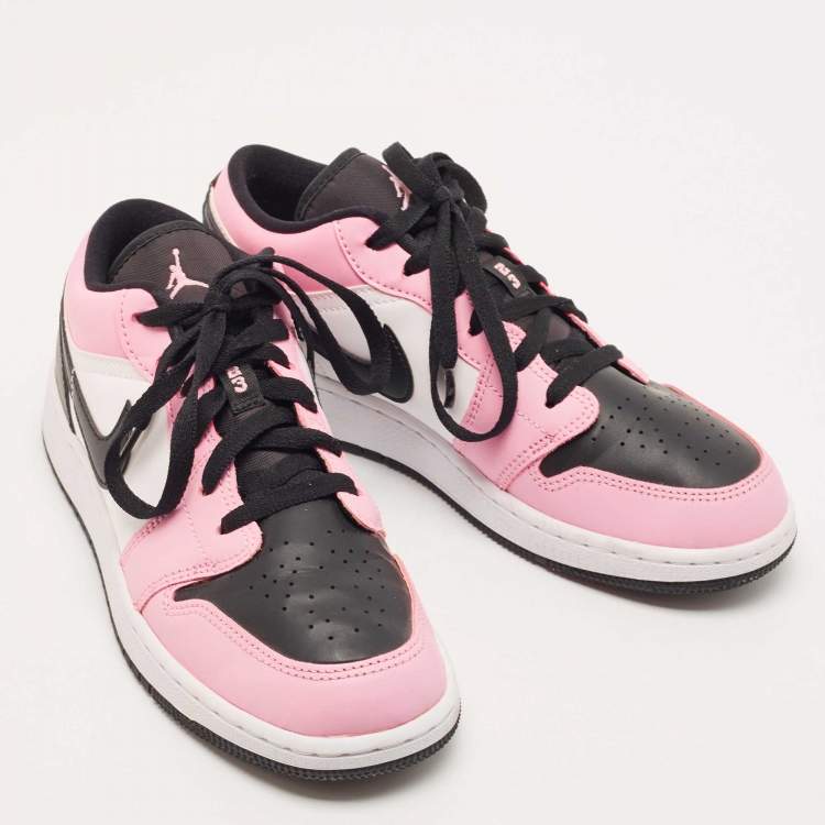 Pre Owned Air Jordans Multicolor Leather Low Light  Jordan 1Sneakers Size 38.5 