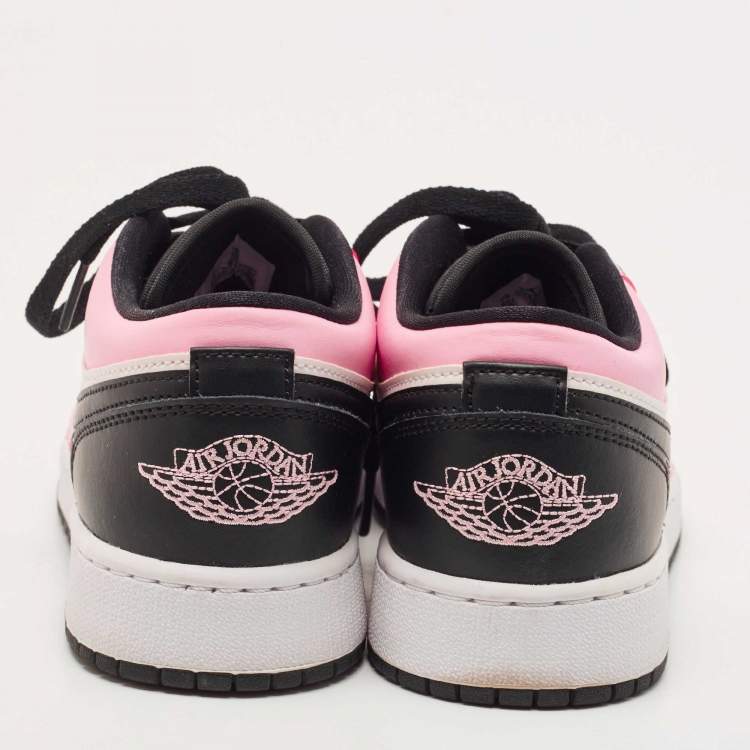 Pre Owned Air Jordans Multicolor Leather Low Light  Jordan 1Sneakers Size 38.5 