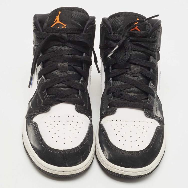 Pre Owned Air Jordans Multicolor Leather Air Jordan 1 High Top Sneakers Size 38
