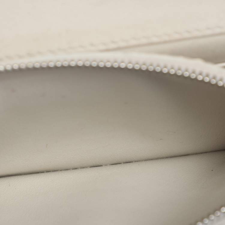 Pre Owned Akris Anouk Grey Python Leather WOC Clutch Bag