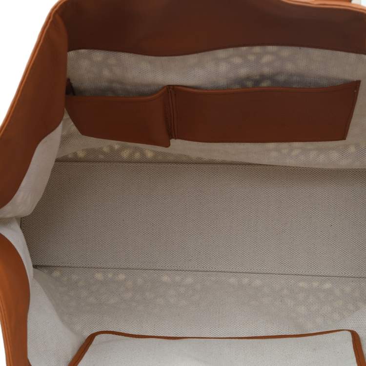 Pre Owned Akris Tan Allega Leather Laser Cut Shoulder Bag