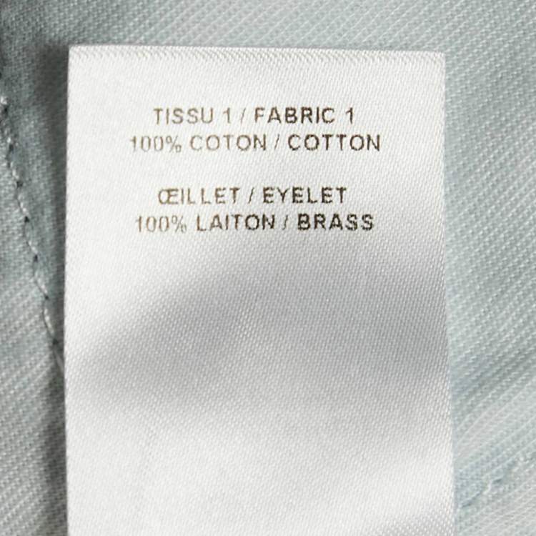 Pre Owned Alaia Blue Washed Denim Eyelet Detail High Rise Jeans M Waist 26"