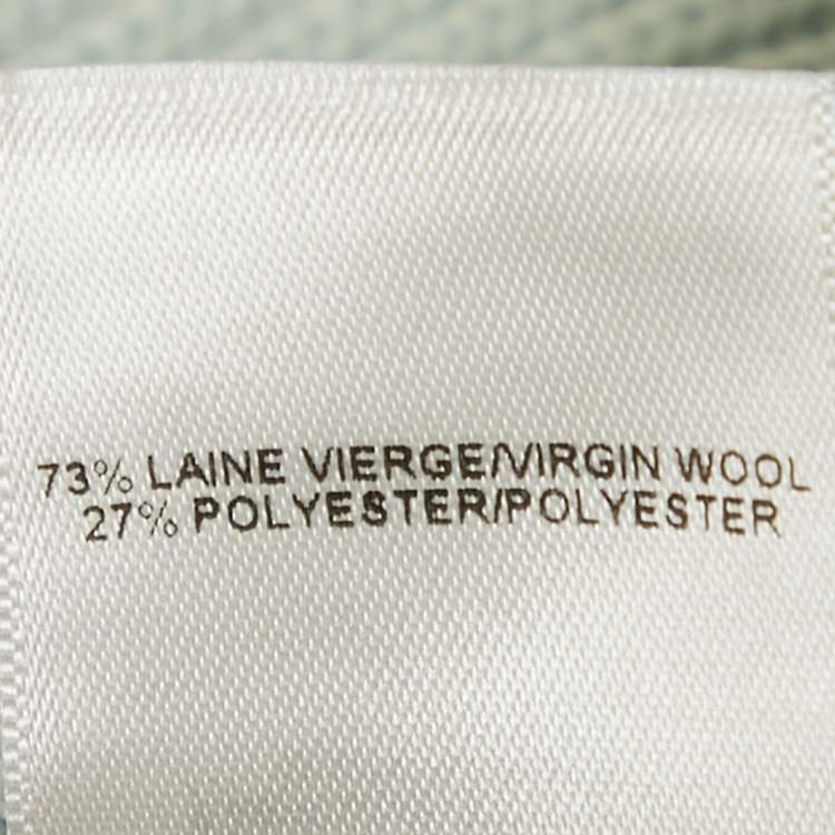 Pre Owned Alaia Pastel Blue Rib Knit Crop Top S