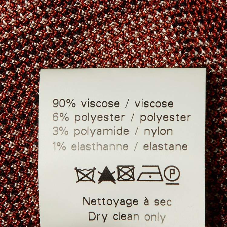 Pre Owned Alaia Black Jacquard Knit Mini Dress M