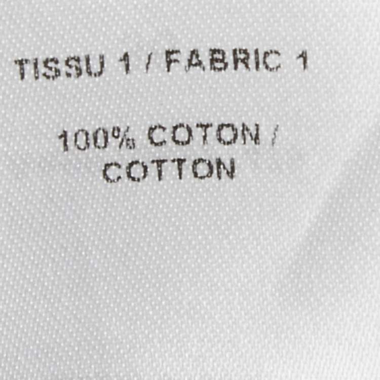 مملوكة مسبقًا Alaia White Striped Cotton Tina Dress S