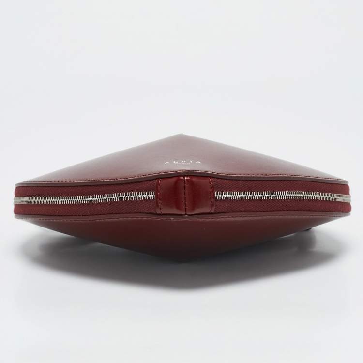 Pre Owned Alaia Red Leather Le Coeur Shoulder Bag