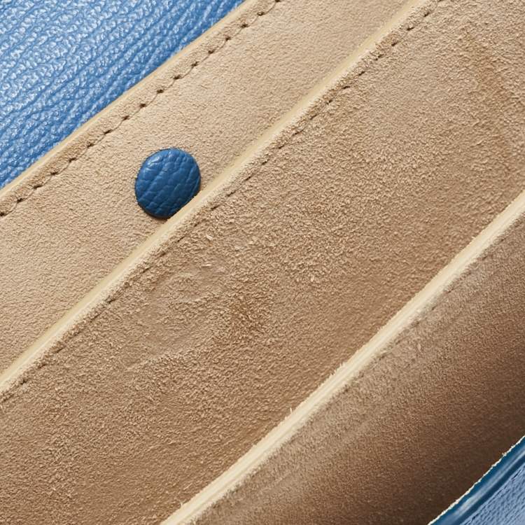 Pre Owned Alaia Blue Leather Small Le Papa Shoulder Bag