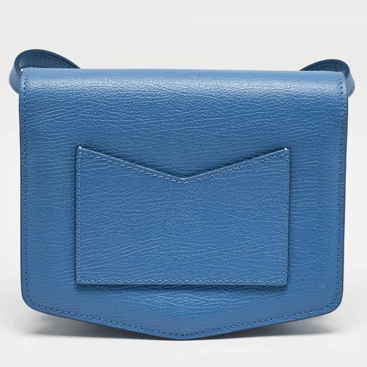 Pre Owned Alaia Blue Leather Small Le Papa Shoulder Bag